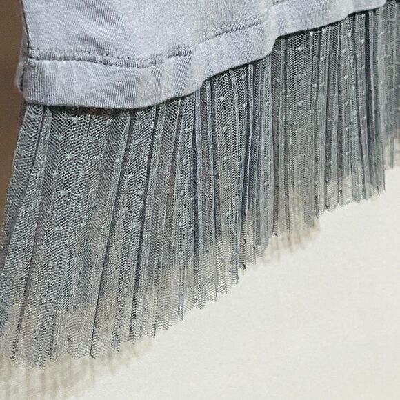 2 Coquette Extra Long Knit Tank Top Shirt Dress Lace Extender Small LOGO Layers - Picture 8 of 15